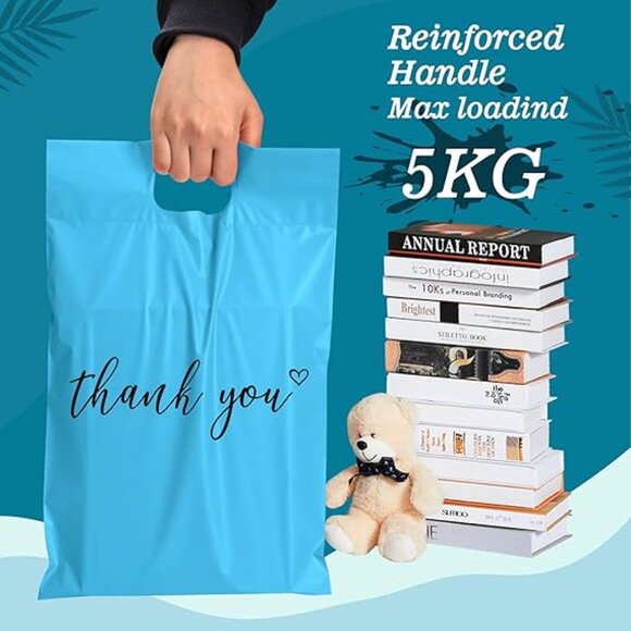 10 pcs Poly Mailers with Handle 10 X 13 Inch Premium Shipping Bags - Picture 3 of 3